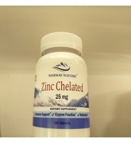 Zinc Chelated 25 mg  60 tab Norway Narute
